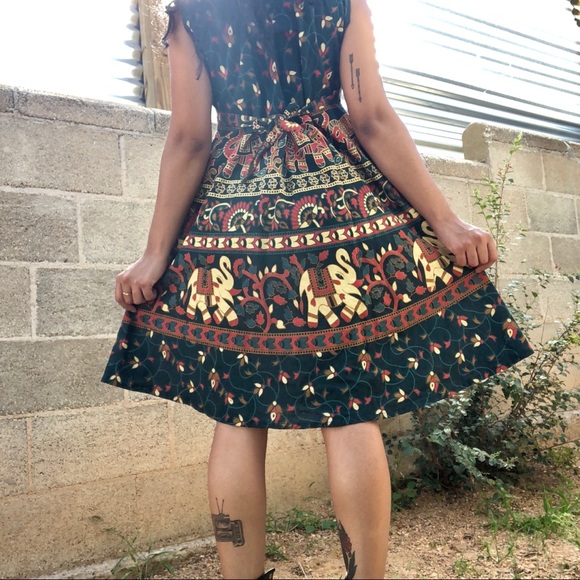 Indian Cotton Dress - Picture 2 of 4